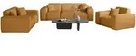 Fun M&ouml;bel Sofaset, Currygelb, Textil, 225x73x88 cm, Wohnzimmer, Sofas & Couches,