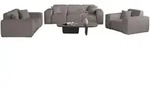 Fun M&ouml;bel Sofaset, Taupe, Textil, 225x73x88 cm, Wohnzimmer, Sofas & Couches,