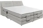 Esposa Boxspringbett, Silber, Kunststoff, H2, 7-Zonen, 180x200 cm, gepolstertes