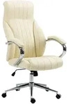 CLP Chefsessel, Creme, Metall, 73x120x76 cm, Arbeitszimmer, B&uuml;rost&uuml;hle, Chefsessel