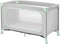 Hauck REISEBETT Mintgr&uuml;n, Greige 65x76x125 cm