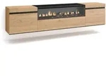 Skraut Home Lowboard, Eiche, Natur, Holzwerkstoff, Rechteckig,Rechteckig, 200x45x35