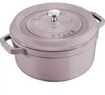 Staub Runder, Violett, Metall, Kochen, T&ouml;pfe, Kocht&ouml;pfe