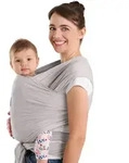 Laleni Babytragen, Hellgrau, Textil, 60x5.1 cm, Baby on Tour, Babytragen &