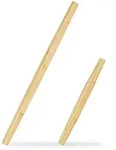 Relaxdays Teigroller, Hellbraun, Holz, 3.5 cm, Backen, Backhelfer, Nudelholz