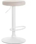CLP Barhocker, Creme, Metall, 38.5x60x38.5 cm, Esszimmer, Barm&ouml;bel, Barhocker