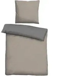 biberna Bettw&auml;sche-Garnitur, Taupe, Textil, Uni, 135x200 cm, Schlaftextilien,