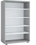 Mid.you Schuhregal, Grau, Holzwerkstoff, 5 F&auml;cher, 70x110x37 cm, Garderobe,