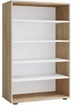 Mid.you Schuhregal, Sonoma Eiche, Kunststoff, 5 F&auml;cher, 70x110x37 cm, Garderobe,