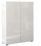 home24 Schuhschrank Mister, Wei&szlig;, Kunststoff, 5 F&auml;cher, 80x115x34 cm, erweiterbar,