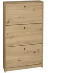 Xora Schuhkipper Flap, Eiche, Holzwerkstoff, Holzoptik, 60x104x16 cm, Typenauswahl,
