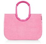 Reisenthel Einkaufstasche Loopshopper L twist pink, Pink, Textil, 46x34.5x25 cm,