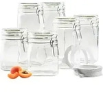 M&auml;ser Einmachglas-Set, Glas, lebensmittelecht, B&uuml;gelverschluss, luftdichter