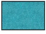 Floordirekt Schmutzfangmatte Rhine, T&uuml;rkis, Textil, Uni, rechteckig, 90x120 cm, Made