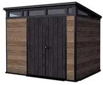 Keter Gartenhaus, Walnuss, Kunststoff, 218x226x279 cm, Aufbewahrung &...