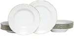 Creatable Tafelservice Maria Theresia Gold, Wei&szlig;, Gold, Keramik, 12-teilig,