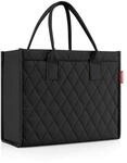 Reisenthel Einkaufstasche Daily shopper rhombus black, Schwarz, Textil, 14 L,
