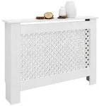 ECD-Germany Heizk&ouml;rperverkleidung, Wei&szlig;, Holzwerkstoff, Rechteckig, 112x82x19 cm,
