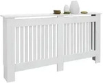 ECD-Germany Heizk&ouml;rperverkleidung, Wei&szlig;, Holzwerkstoff, Rechteckig, 152x82x19 cm,