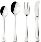 Leonardo Kinderbesteck Bambini, Edelstahl, Metall, 4-teilig, 15.60x19.80x3.00...