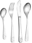 Ritzenhoff Breker Kinderbesteck Waldtiere, Silber, Metall, 4-teilig, 23x3x15 cm,
