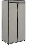 vidaXL Stoffschrank, Grau, Textil, Rechteckig, 75x160x50 cm, Schlafzimmer,
