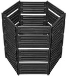 Garantia Steckkomposter, Schwarz, Kunststoff, 850 L, 111x105x111 cm, Gartenzubeh&ouml;r,