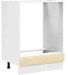 Mid.you Herdumbauschrank, Wei&szlig;, Honigeiche, Kunststoff, Holzwerkstoff,...