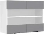 Mid.you K&uuml;chenoberschrank, Anthrazit, Wei&szlig;, Holzwerkstoff, 1 F&auml;cher,...