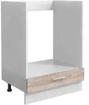 Mid.you Herdumbauschrank, Wei&szlig;, Sonoma Eiche, Holzwerkstoff, links montierbar,