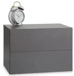CARO-M&ouml;bel H&auml;ngender, Grau, Holzwerkstoff, Mode, 42x29x30 cm, Schlafzimmer,