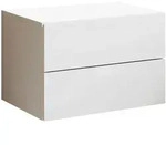P & B Nachtschrank, Wei&szlig;, Holzwerkstoff, 2 Schublade(n) Schubladen, 42x28 cm,