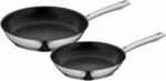 WMF Pfannenset Nordics, Edelstahl, Metall, 2-teilig, rund, 29.5x10.5x48.4 cm,