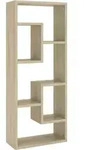 vidaXL Wandregal, Sonoma Eiche, Holz, Strukturbuche, Rechteckig, 36x90x16 cm,