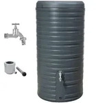 Garantia 2In1, Graphit, Kunststoff, 300 L, 59x118x59 cm, Gartenzubeh&ouml;r, Gartenpflege
