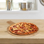 Relaxdays Pizzabrett, Hellbraun, Holz, 40x30 cm, K&uuml;chenzubeh&ouml;r, Schneidebretter