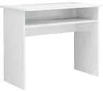 vidaXL Schreibtisch, Wei&szlig;, Holz, Strukturbuche, Rechteckig,Rechteckig, 90x74x50 cm,