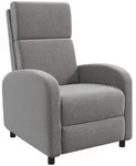 Homcom Relaxsessel, Grau, Textil, 1-Sitzer, F&uuml;llung: Schaumstoff,Taschenfederkern,