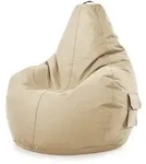 Green Bean Sitzsack, Beige, Textil, F&uuml;llung: Styroporkugeln, Oval, 70x90x80 cm,