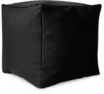 Green Bean Sitzsack-Hocker, Schwarz, Textil, F&uuml;llung: Styroporkugeln, Oval, 40x40x40