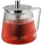 Gefu Teekanne Infusa, Silber, Transparent, Metall, Glas, 800 ml, 15 cm, Kaffee...