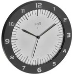 Funkuhr Tfa, Schwarz, Kunststoff, 30.3x4.5x30.3 cm, Hintergrundbeleuchtung, Funkuhr,