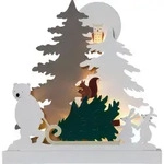 Eglo Tischleuchte, Holz, Eiche, 6x38x37 cm, mit Schalter, Lampen & Leuchten,