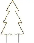 vidaXL Weihnachtsbaum, Schwarz, Kunststoff, 62x115x2 cm, Dekoration,
