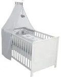 Roba Babybett, Wei&szlig;, Holzwerkstoff, Rechteckig, 70x140 cm, Babym&ouml;bel, Babybetten,