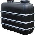 Graf Raumspartank, Schwarz, Kunststoff, 2,000 L, 72x169x207 cm, Gartenzubeh&ouml;r,
