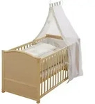 Roba Babybett, Natur, Holzwerkstoff, Rechteckig, 70x140 cm, Babym&ouml;bel, Babybetten,