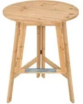 tectake Stehtisch, Braun, Holz, Sprichwort/Zitat, 79x110x79 cm, Esszimmer, Barm&ouml;bel,