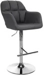 CLP Barhocker, Schwarz, Textil, 57x97x59 cm, Esszimmer, Barm&ouml;bel, Barhocker