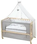 Roba Babybett, Natur, Grau, Holzwerkstoff, 60x120 cm, Babym&ouml;bel, Babybetten,